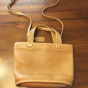 Vintage tan Coach handbag